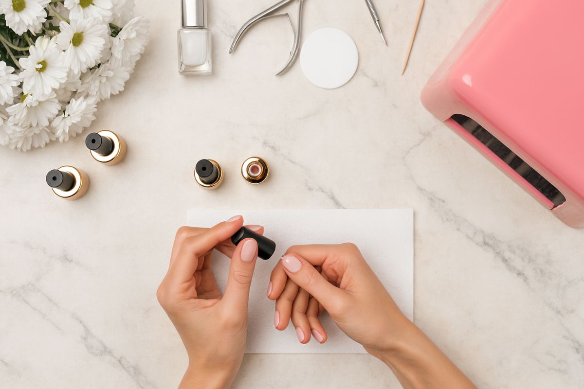 Étapes pour la pose de vernis semi permanent